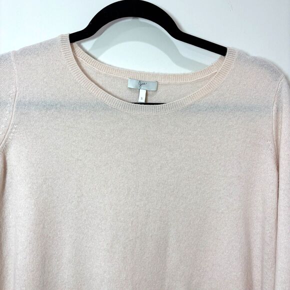 Joie Cream Ivory Cashmere Wool Sweater Tunic Women S Asymmetric Hem Relaxed Fit - Picture 3 of 11